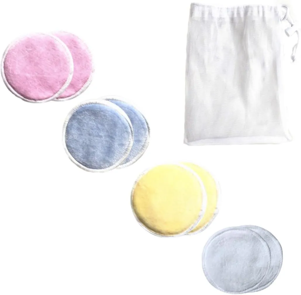 NOLITOY 16pcs Reusable Makeup Remover Pads Three Layer Washable Cotton Facial Cleansing Tool with Storage Bag and Lightweight for Easy Makeup Removal and Skin Care