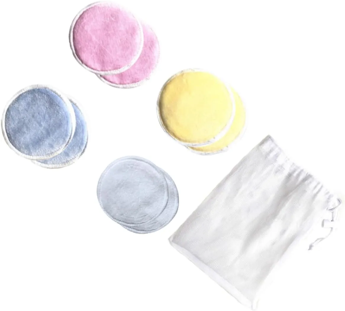 NOLITOY 16pcs Reusable Makeup Remover Pads Three Layer Washable Cotton Facial Cleansing Tool with Storage Bag and Lightweight for Easy Makeup Removal and Skin Care