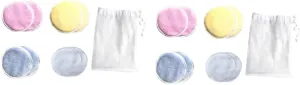 NOLITOY 16pcs Reusable Makeup Remover Pads Three Layer Washable Cotton Facial Cleansing Tool with Storage Bag and Lightweight for Easy Makeup Removal and Skin Care