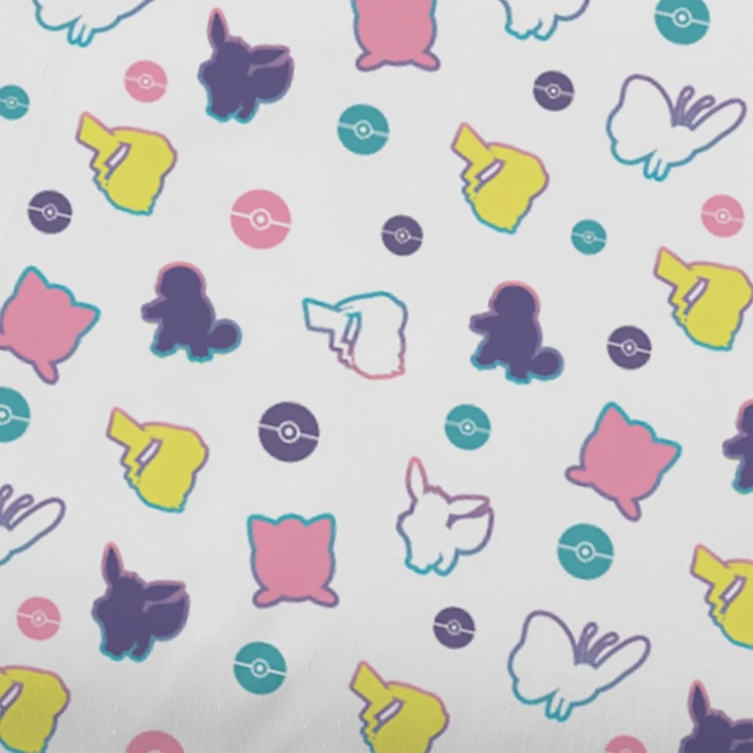 Northwest Pokemon Twin Sized Bed in a Bag Set, Pikachu Eevee Jigglypuff, Anime Bedding for Kids Boys Girls, Friendly Battle