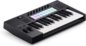 Novation Launchkey 25 MK4 — Compact 25 Key, USB, MIDI Keyboard Controller with DAW Integration. Chord Mode, Scale Mode, 8 Drum Pads, and Arpeggiator — Includes Software Bundle for Music Production
