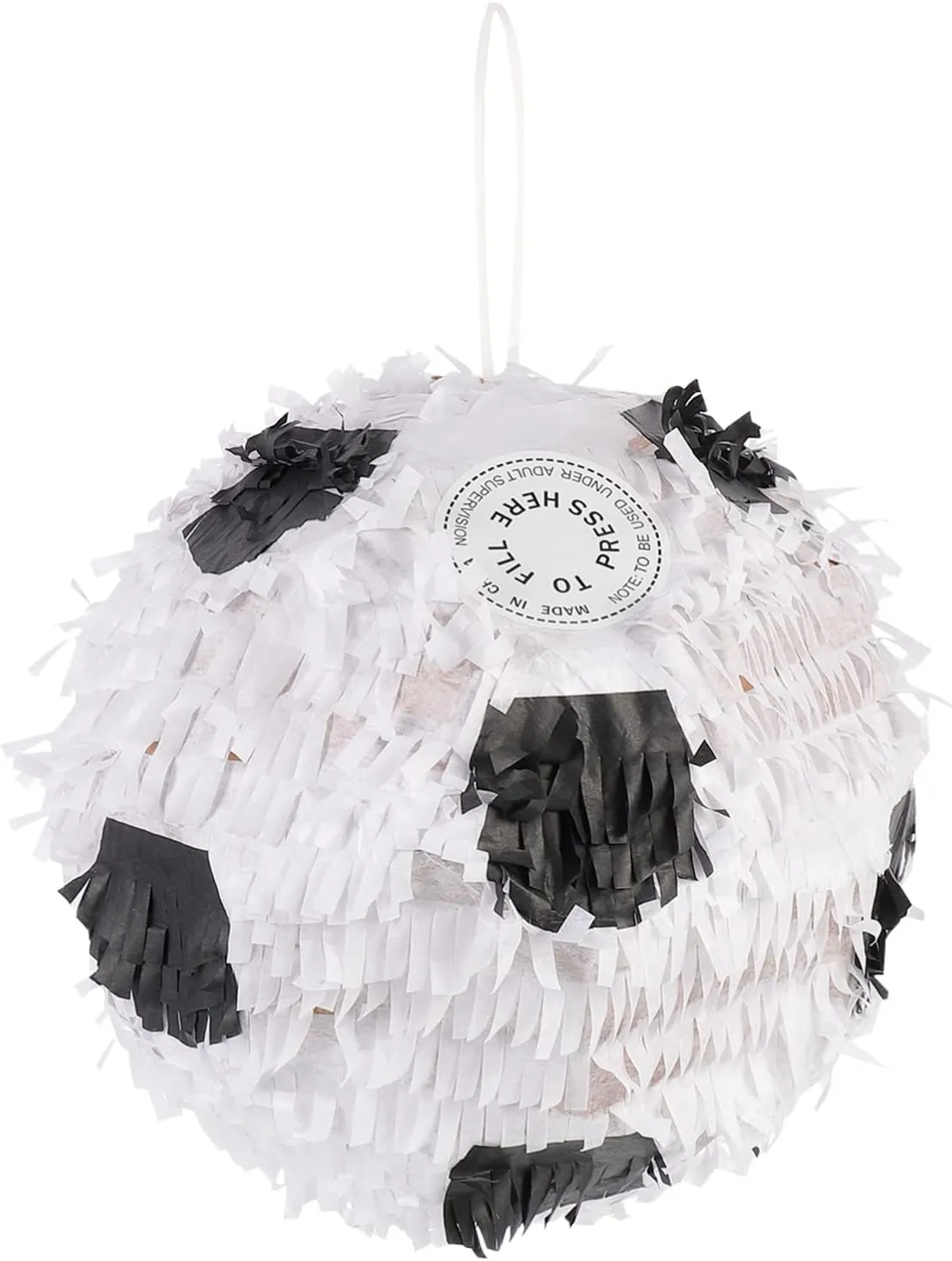 NUOBESTY Football Pinata Soccer Pinata Ball Paper Hanging Lanterns Sugar Filled Toy for Sports Birthday Party Soccer Game Party Favor