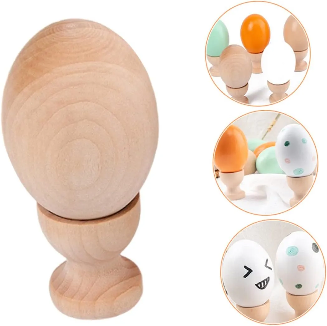 Operitacx 9sets Wooden Unfinished Shapes Stands for Boys and Girls Art Projects for Painting Decor and Creative Play for Home and Holiday Decorations