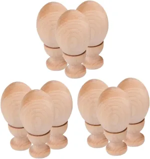 Operitacx 9sets Wooden Unfinished Shapes Stands for Boys and Girls Art Projects for Painting Decor and Creative Play for Home and Holiday Decorations