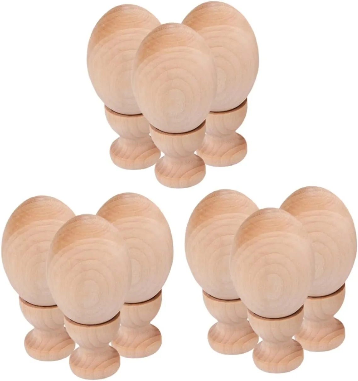 Operitacx 9sets Wooden Unfinished Shapes Stands for Boys and Girls Art Projects for Painting Decor and Creative Play for Home and Holiday Decorations