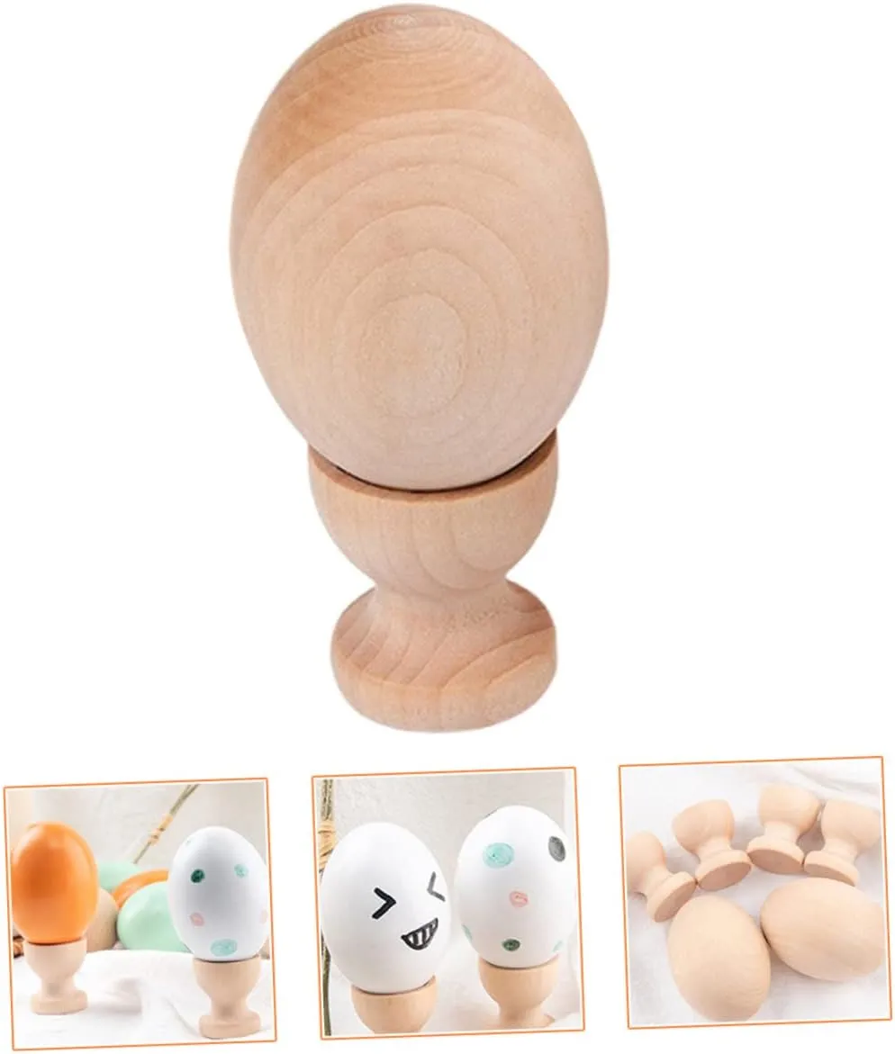Operitacx 9sets Wooden Unfinished Shapes Stands for Boys and Girls Art Projects for Painting Decor and Creative Play for Home and Holiday Decorations
