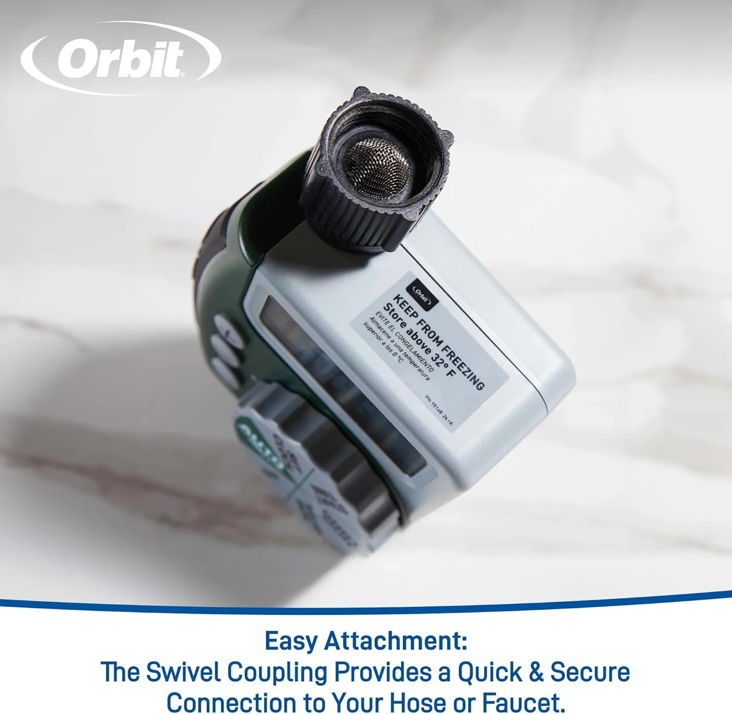 Orbit 62061N Single-Outlet Hose Watering Timer, 1 Outlet, Green