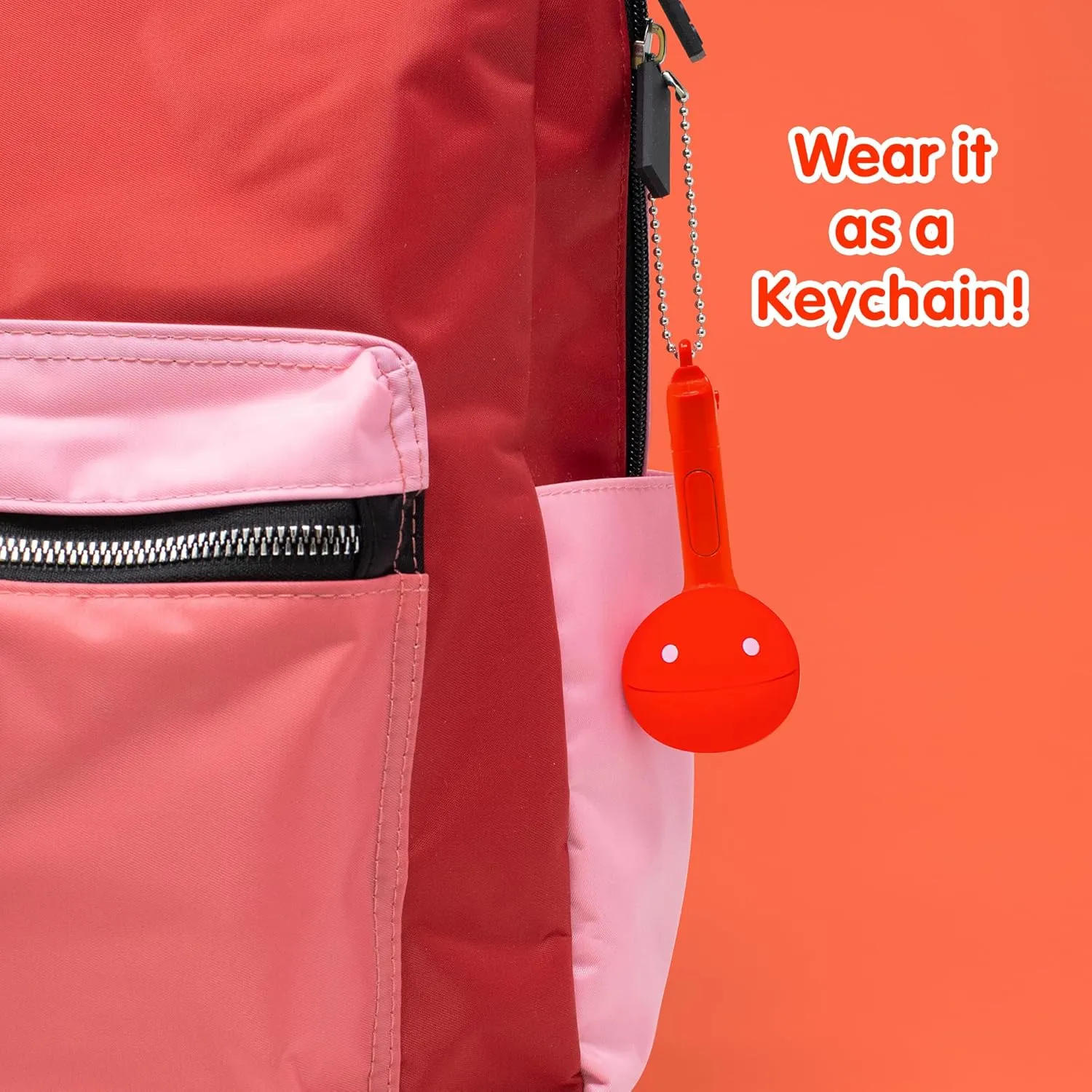 Otamatone Melody Series Japanese Electronic [Mini Size] Musical Toy [11 Pre-Programmed Songs] Portable Synthesizer from Japan by Maywa Denki [English Instruction], Red