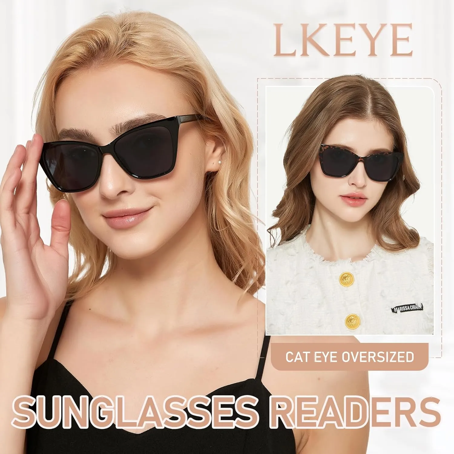 Oversized Reading Glasses Women Cat Eye Photochromic Computer Reader Stylish Ladies Designer Fashion Big Unbreakable Eyewear