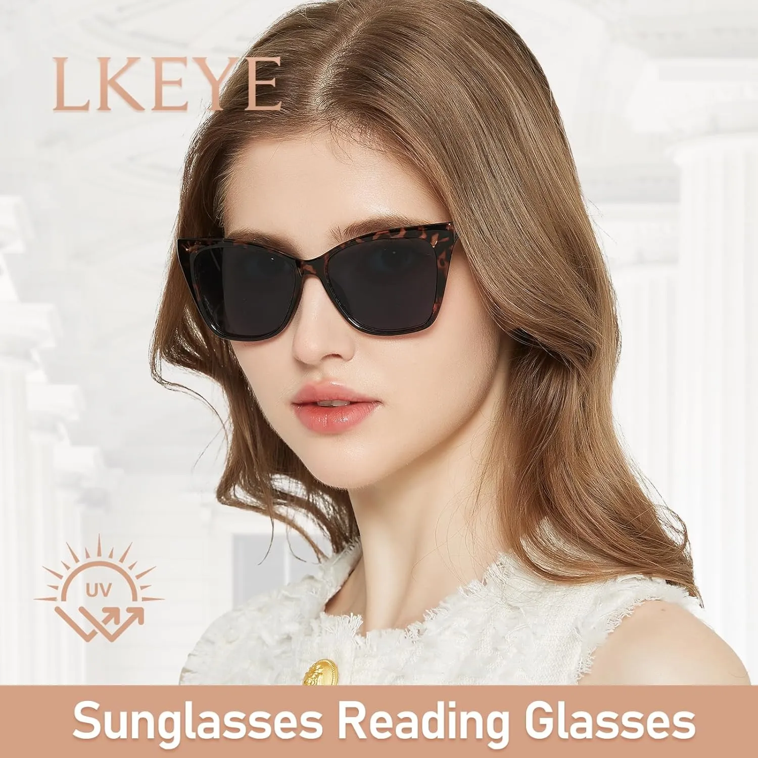 Oversized Reading Glasses Women Cat Eye Photochromic Computer Reader Stylish Ladies Designer Fashion Big Unbreakable Eyewear