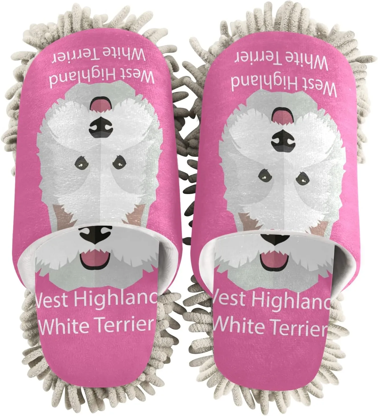 Oyihfvs Mop Slippers Shoes, Unisex Cleaning House Slippers Spa Dusting Slippers M-L