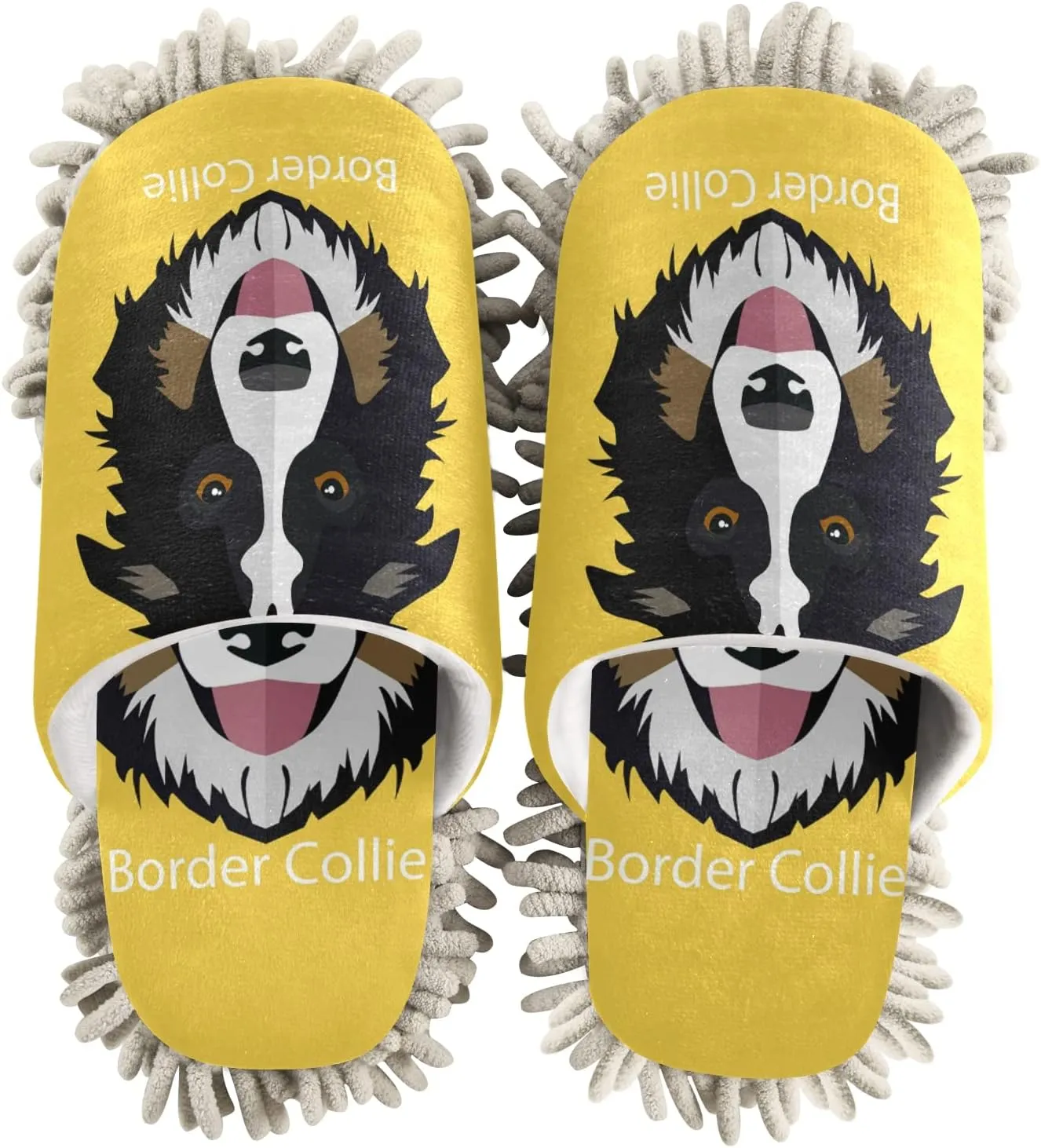 Oyihfvs Mop Slippers Shoes, Unisex Cleaning House Slippers Spa Dusting Slippers M-L
