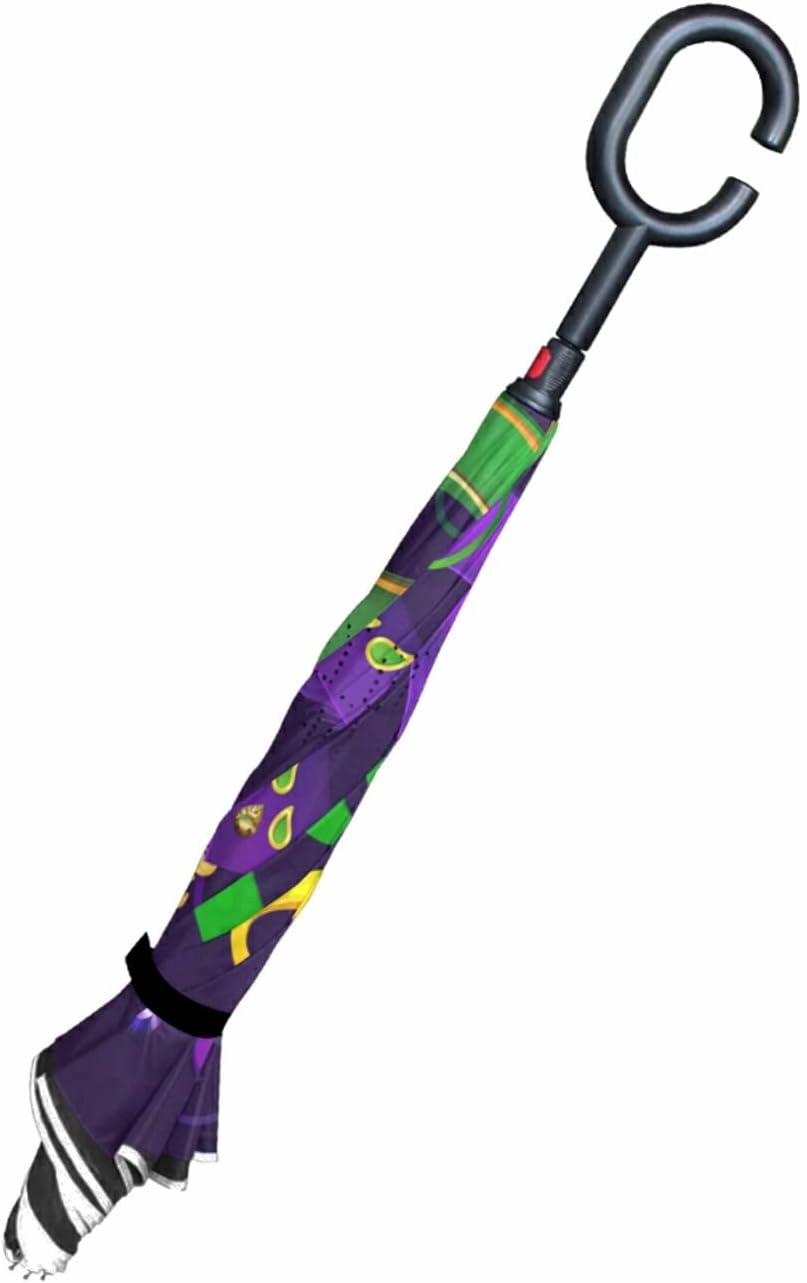 Oyihfvs Double Layer Inverted Umbrella, With C-Shaped Handle Windproof UV Proof Durable Parasol, For Men Women Outdoor Folding Rain Sun