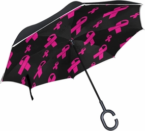 Oyihfvs Double Layer Inverted Umbrella, With C-Shaped Handle Windproof UV Proof Durable Parasol, For Men Women Outdoor Folding Rain Sun