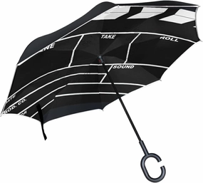 Oyihfvs Double Layer Inverted Umbrella, With C-Shaped Handle Windproof UV Proof Durable Parasol, For Men Women Outdoor Folding Rain Sun