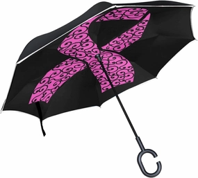 Oyihfvs Double Layer Inverted Umbrella, With C-Shaped Handle Windproof UV Proof Durable Parasol, For Men Women Outdoor Folding Rain Sun