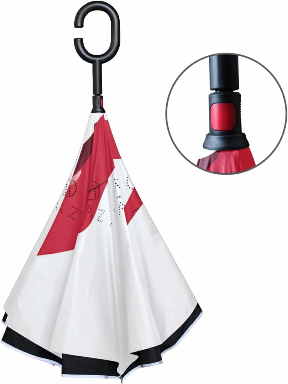 Oyihfvs Double Layer Inverted Umbrella, With C-Shaped Handle Windproof UV Proof Durable Parasol, For Men Women Outdoor Folding Rain Sun