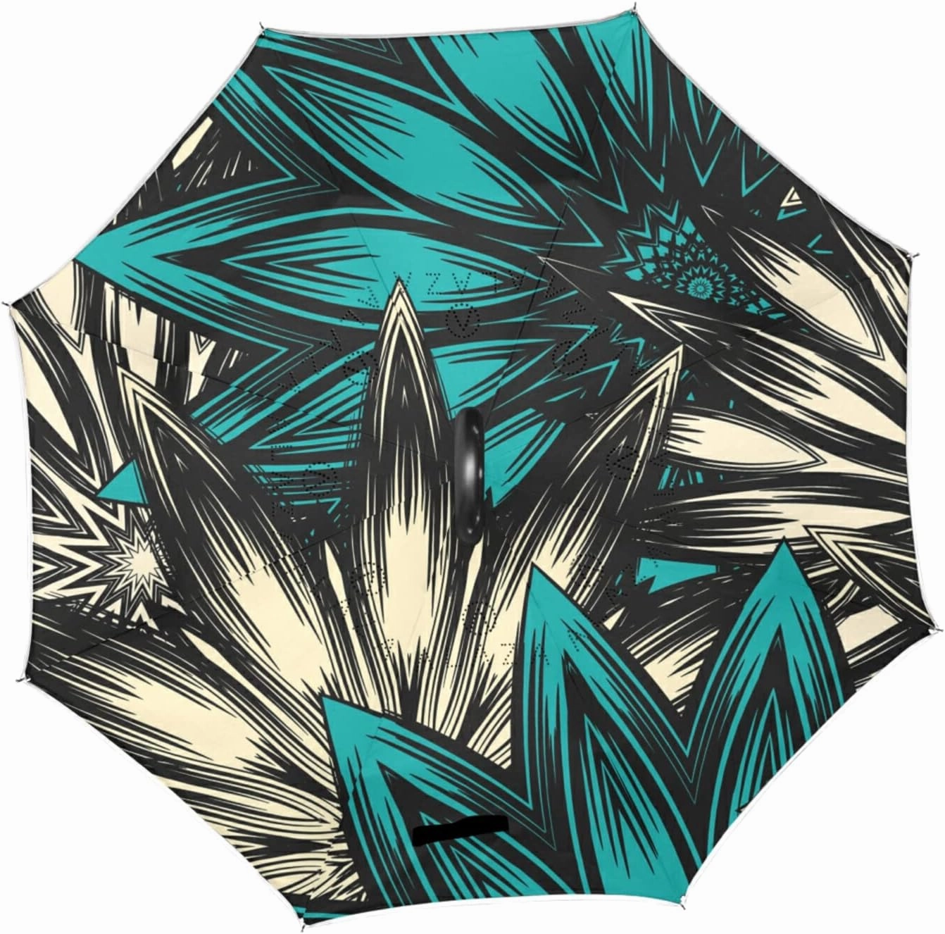 Oyihfvs Double Layer Inverted Umbrella, With C-Shaped Handle Windproof UV Proof Durable Parasol, For Men Women Outdoor Folding Rain Sun
