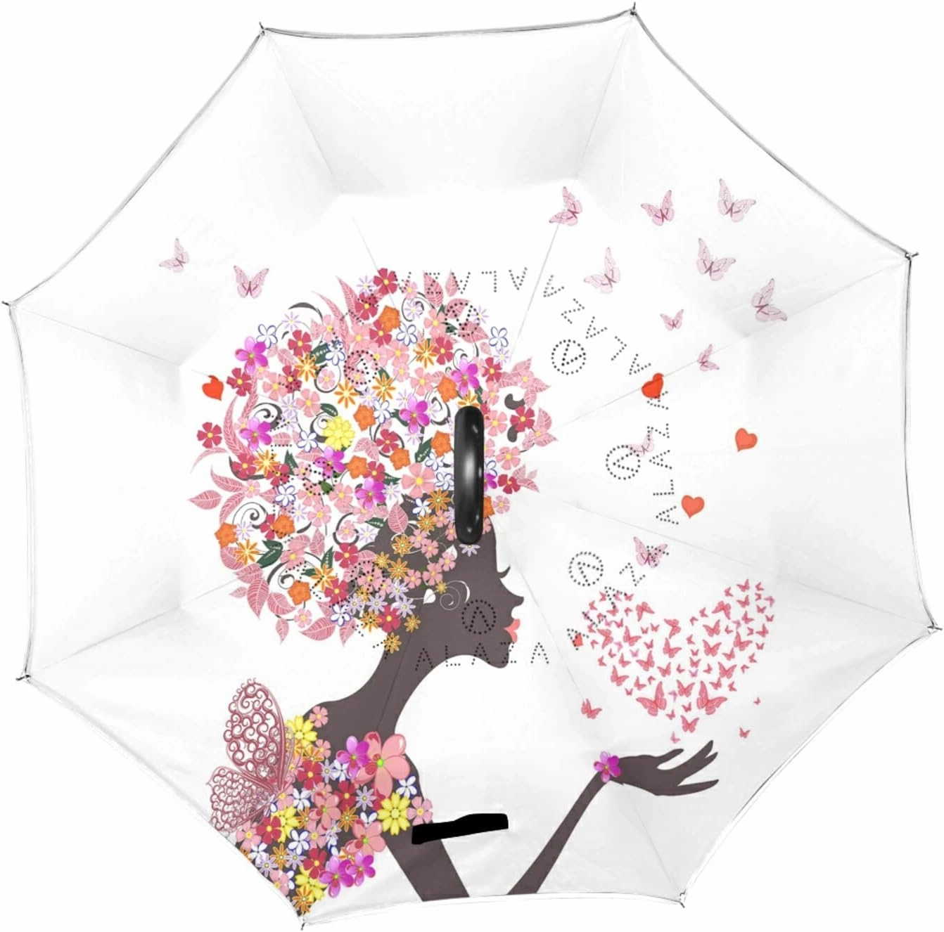 Oyihfvs Double Layer Inverted Umbrella, With C-Shaped Handle Windproof UV Proof Durable Parasol, For Men Women Outdoor Folding Rain Sun