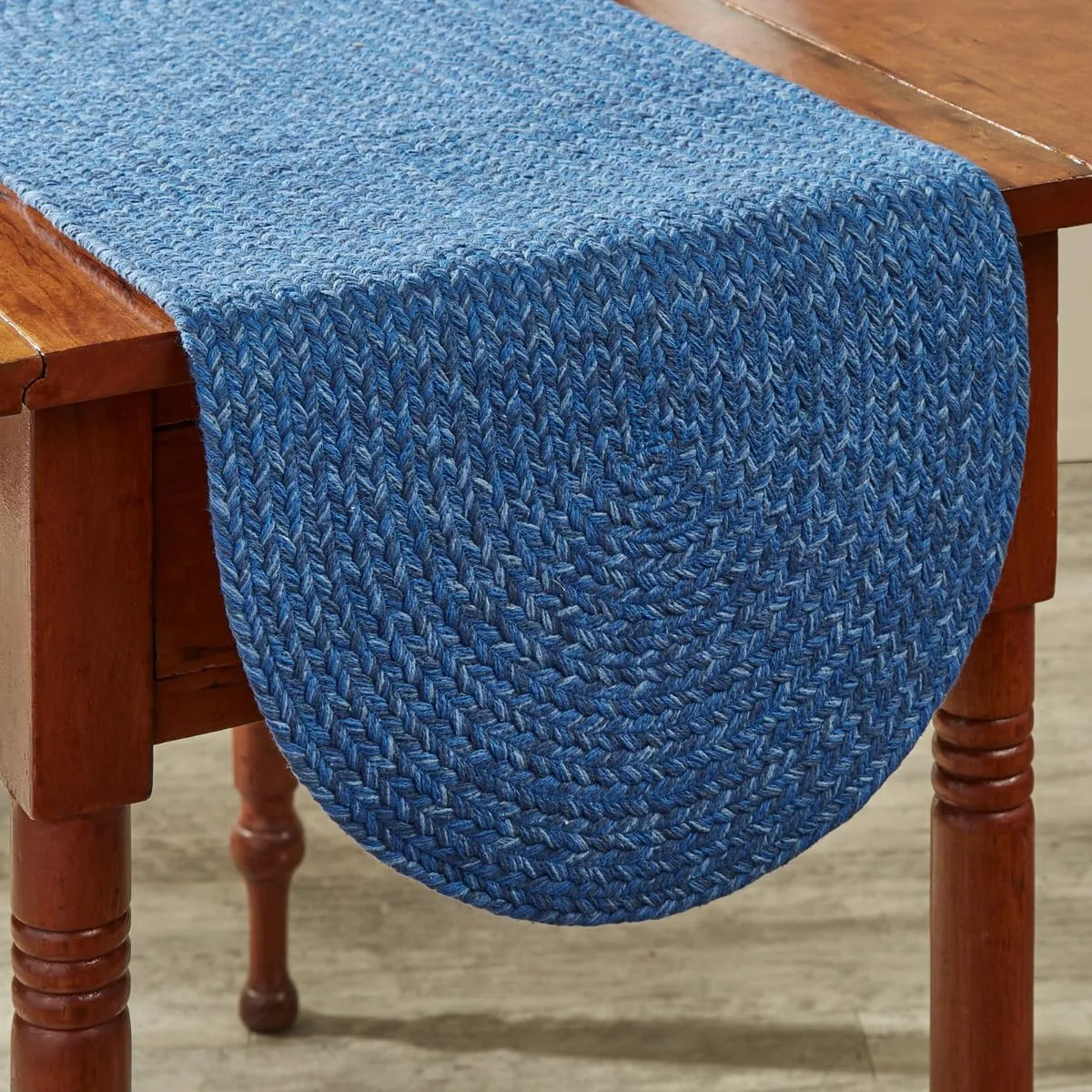 Park Designs Blue Spice Bin Braided Table Runner 15" X 36"