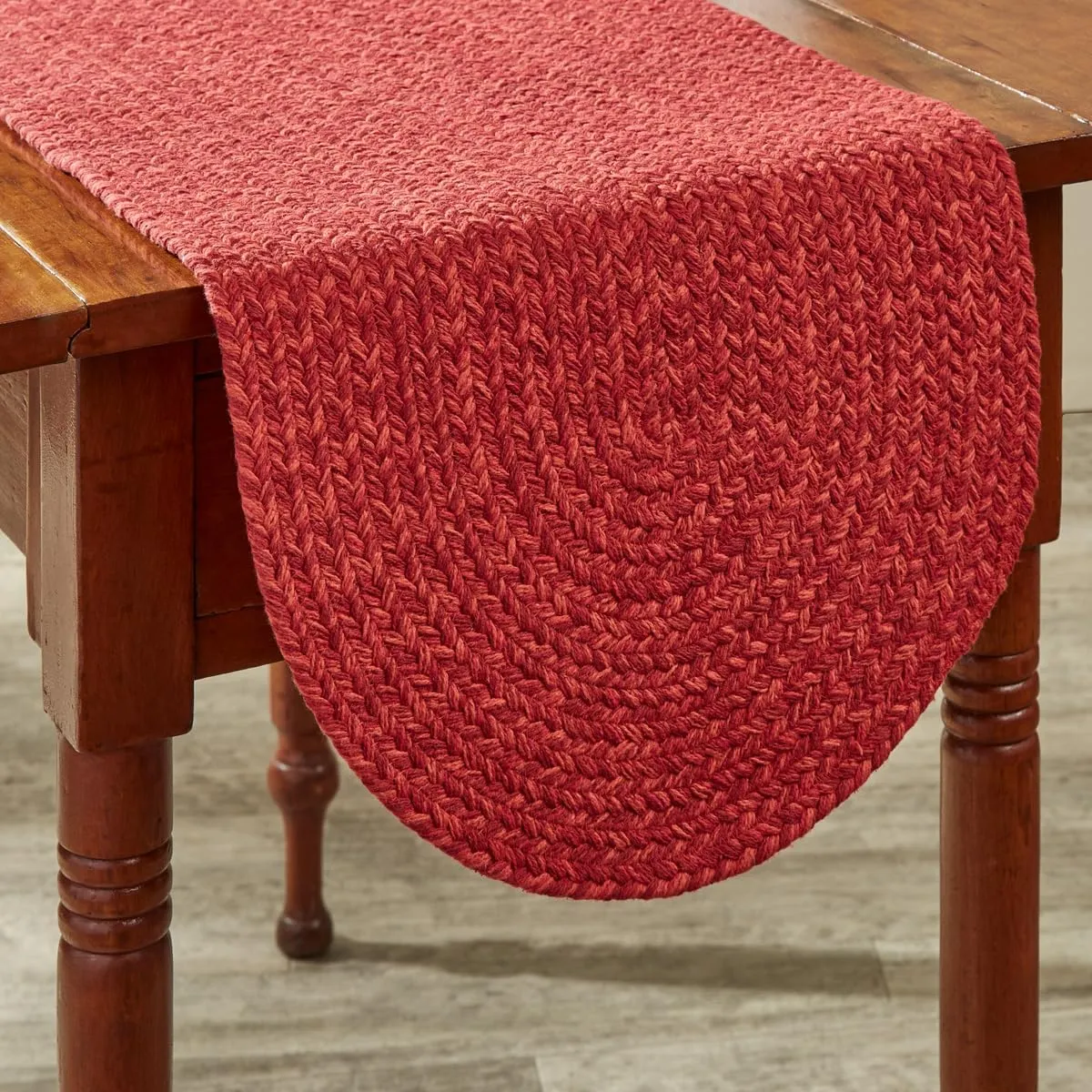 Park Designs Paprika Spice Bin Braided Table Runner 15" X 36"