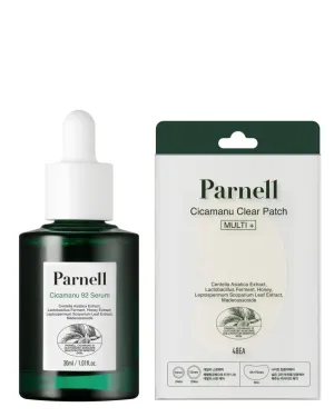 Parnell Cicamanu Clear Patch (Multi ) & Cicamanu 92 Serum | Korean Spot Treatment & Overnight Skin Recovery Set with Centella Asiatica, Melatonin, Manuka Honey For Acne-Prone and Sensitive Skin