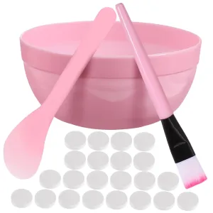 PartyKindom Face Mask Tools for Skincare Kit Bowl Brush and Peel off Tool for Diy Masks