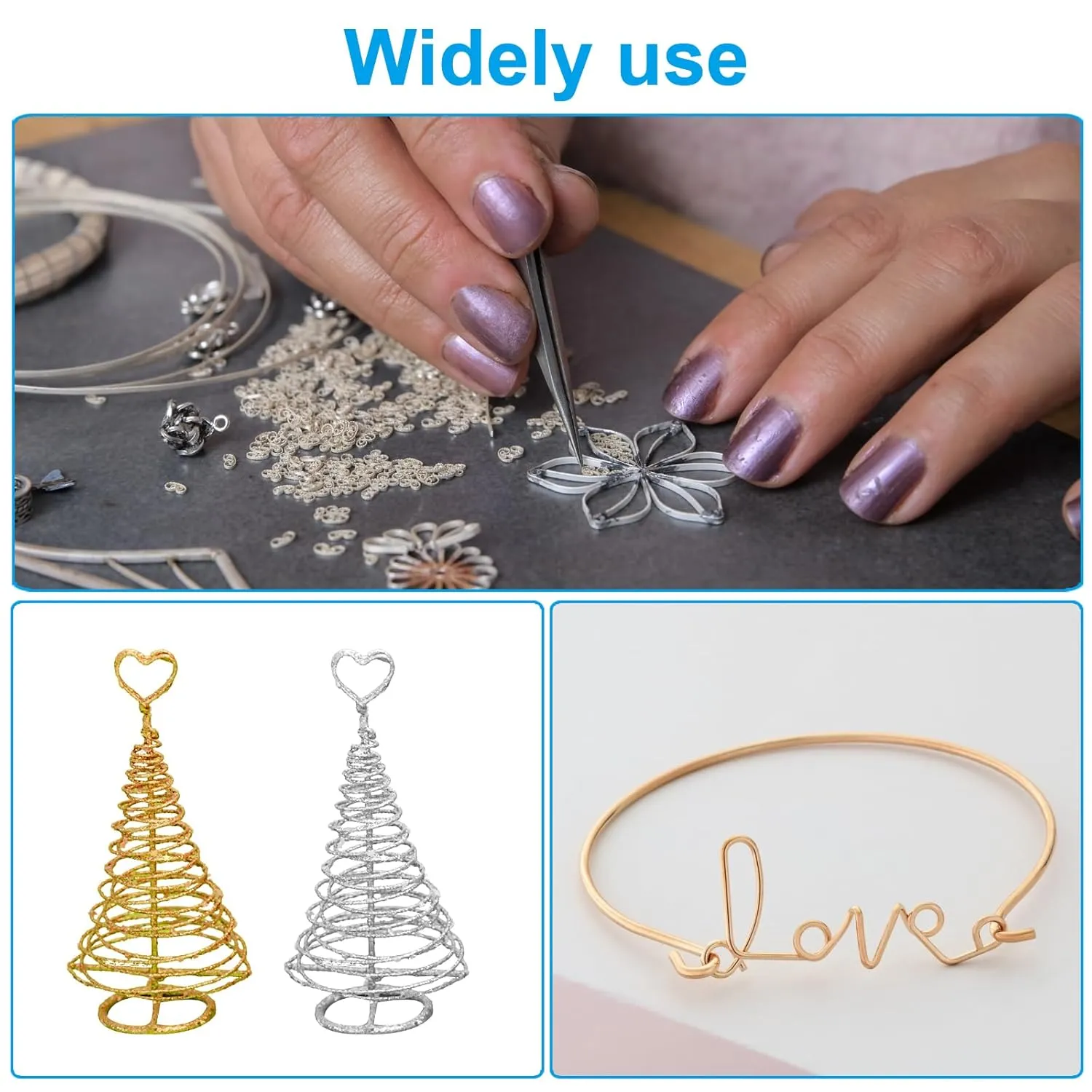 PATIKIL Half Hard Brass Wire, 1 Roll 15Ga/1.5x1.5mm 6m/19.69ft Bendable Square Craft Wire for Jewelry DIY Making Earring Beading Wrapping, Brass