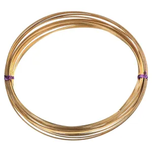 PATIKIL Half Hard Brass Wire, 1 Roll 15Ga/1.5x1.5mm 6m/19.69ft Bendable Square Craft Wire for Jewelry DIY Making Earring Beading Wrapping, Brass