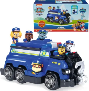PAW Patrol Team Cruiser, Large Scale Vehicle with Exclusive Chase, Marshall, Skye, Rubble, Rocky & Zuma Action Figures, Toys for Boys & Girls Ages 3 