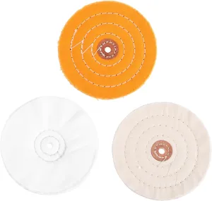 Pcs Buffing Wheel Pad Kit Polishing Mop for Bench Buffer Tools Reusable Non-Slip for Tile Furniture Carving Car Accessories