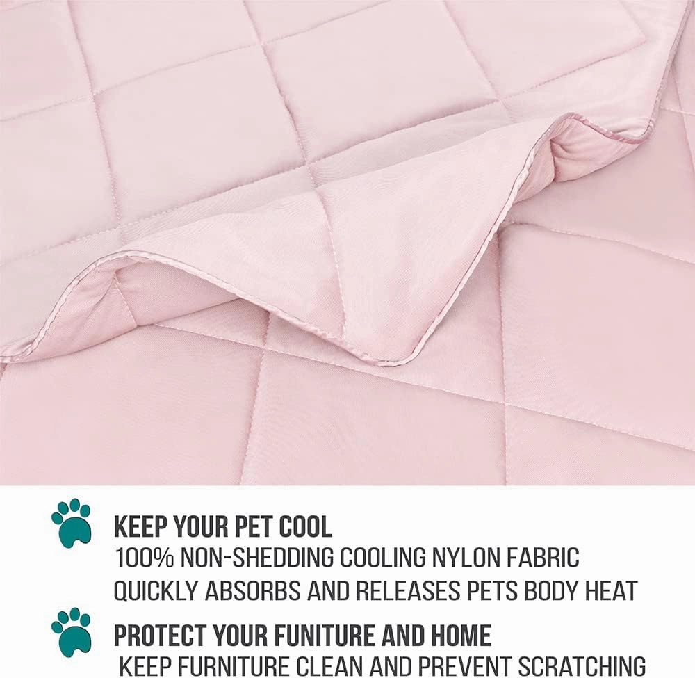 PetAmi Premium Cooling Dog Blanket | Lightweight Fluffy Pet Throw Blanket Bed Cover for Dogs, Cat, Puppies | Pet Blanket Furniture Protector Couch Sofa | Reversible Fuzzy Cozy | 29x40, Pink