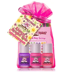 Piggy Paint | 100% Non-Toxic Girls Nail Polish | Safe, Cruelty-free, Vegan, & Scented for Kids | Always a Bright Side Gift Set