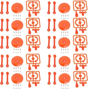 Pilipane Action Figure Stand Plastic Model Holder Doll Display Support Easy Assembly 10pcs Mini for Anime Figures (plastic 4)