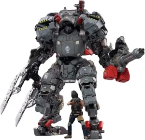 Pipigirl 1/25 Removable Soldier Mecha Action Figure,Police Gray Painted Version of Steel Bone H06 Heavy Combat Machine Armor Model Mecha Model Kits