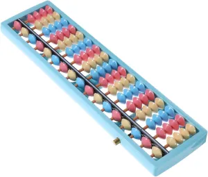 Plastic Abacus Column Beads Counting Tool for Early Math Education Portable and Arithmetic Calculator for Present for Birthdays