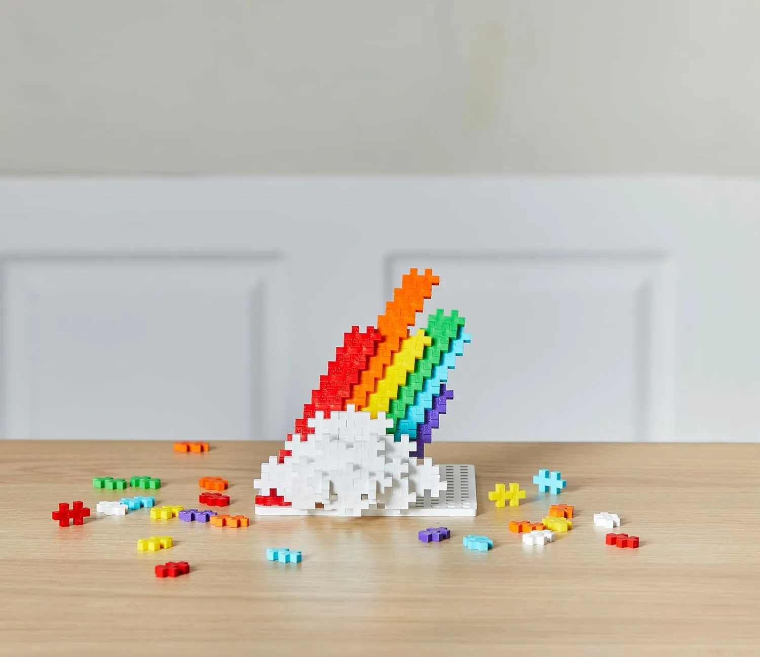 Plus-Plus 3977 Ingenious Construction Toy, Rainbow, Creative Building Blocks, Building Blocks Set for Children, 300 Pieces