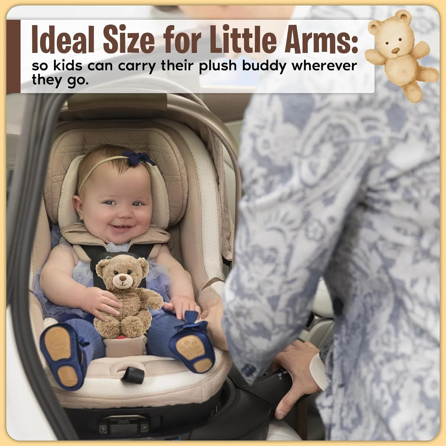 Plush Teddy Bear Stuffed Animal – Soft Cuddly Huggable Plush Toy for Kids & Adults – 10 Inch for Birthday Graduation Valentine & Holidays (Charlie The Chocolate Bear)