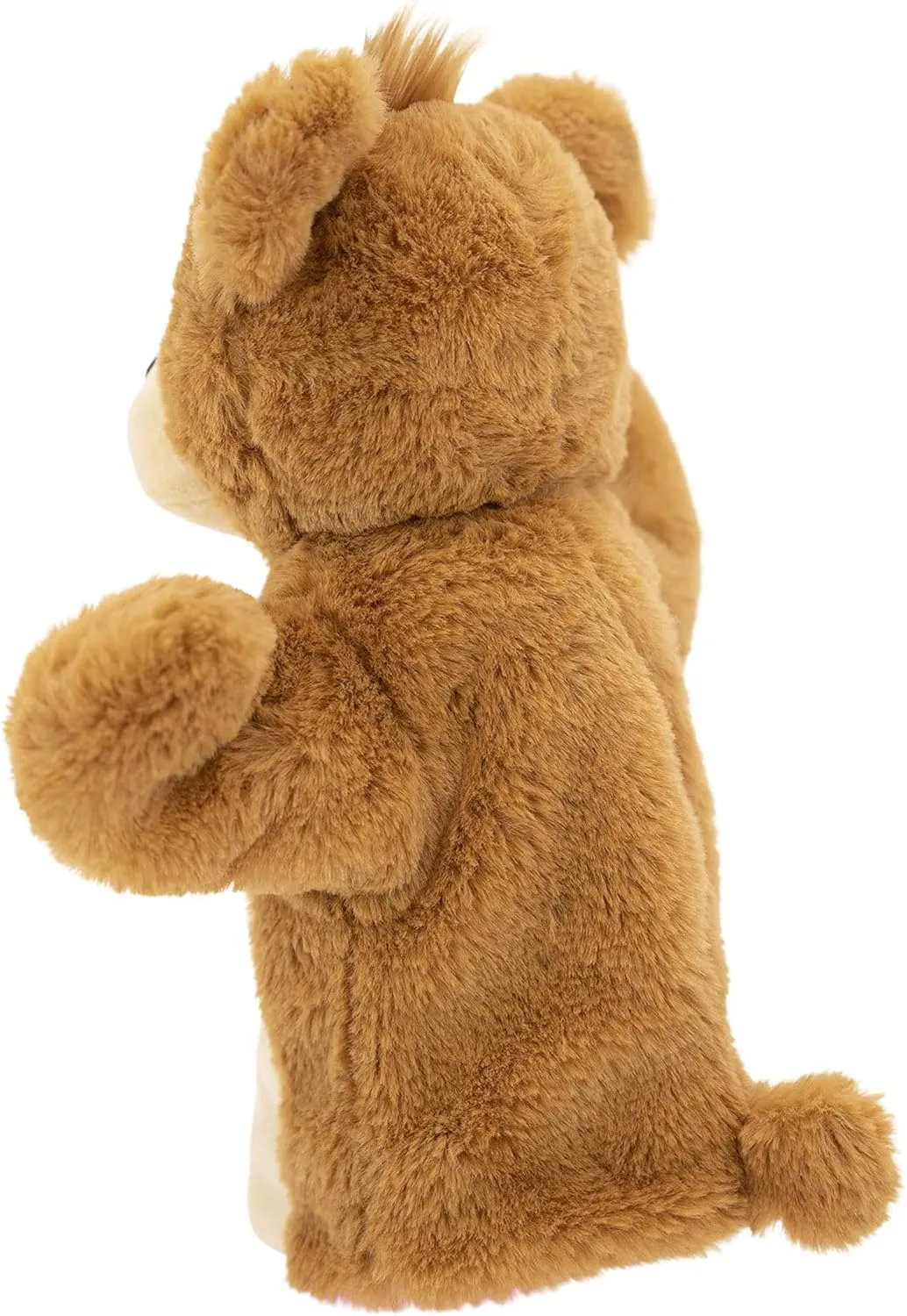 Plushible Pawley Teddy Bear Hand Puppet – Stuffed Animal Puppets for Kids, Babies & Toddlers, Soft Plush Toy with Embroidered Details, Ideal for Birthdays & Special Occasions