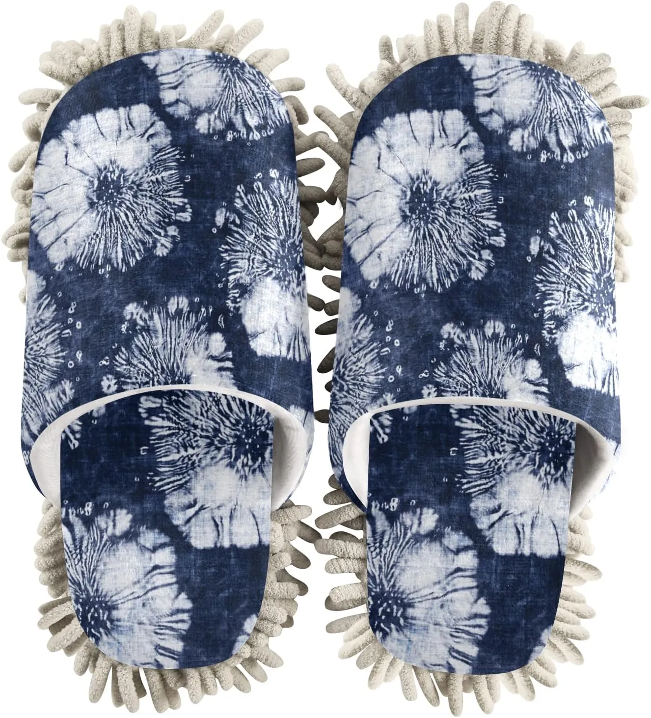 Poeticcity Mop Slippers Shoes, Unisex Cleaning House Slippers Spa Dusting Slippers M-L