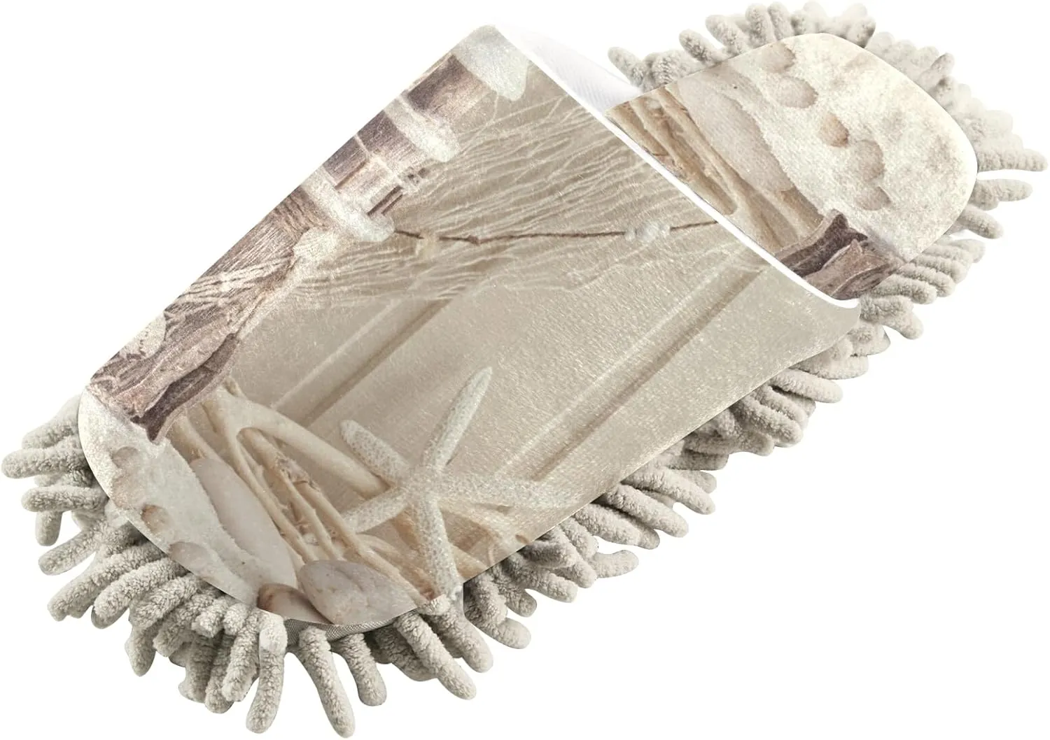 Poeticcity Mop Slippers Shoes, Unisex Cleaning House Slippers Spa Dusting Slippers M-L