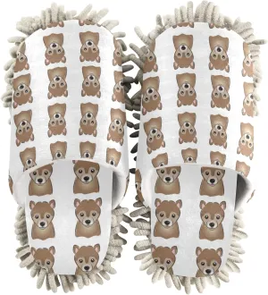 Poeticcity Mop Slippers Shoes, Unisex Cleaning House Slippers Spa Dusting Slippers M-L