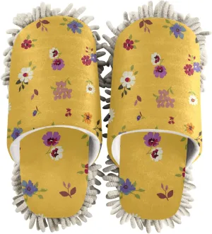 Poeticcity Mop Slippers Shoes, Unisex Cleaning House Slippers Spa Dusting Slippers M-L