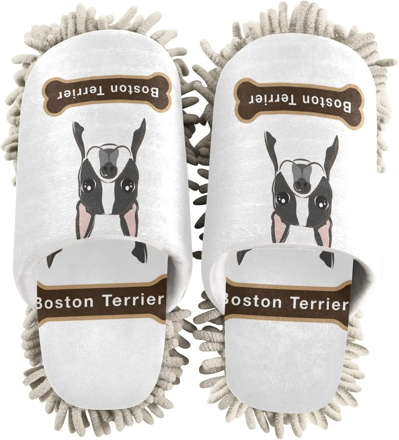 Poeticcity Mop Slippers Shoes, Unisex Cleaning House Slippers Spa Dusting Slippers M-L