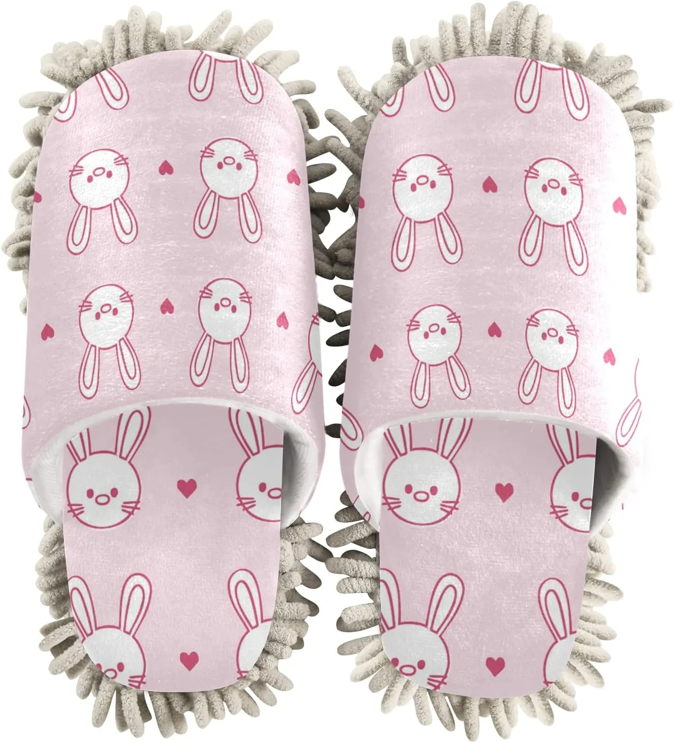 Poeticcity Mop Slippers Shoes, Unisex Cleaning House Slippers Spa Dusting Slippers M-L