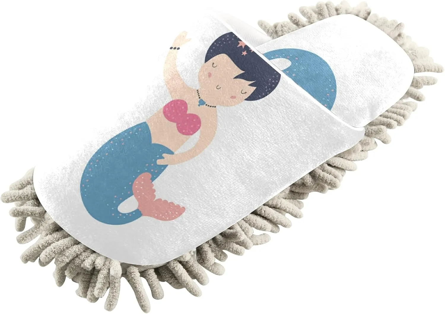 Poeticcity Mop Slippers Shoes, Unisex Cleaning House Slippers Spa Dusting Slippers M-L