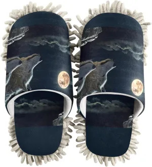 Poeticcity Mop Slippers Shoes, Unisex Cleaning House Slippers Spa Dusting Slippers M-L