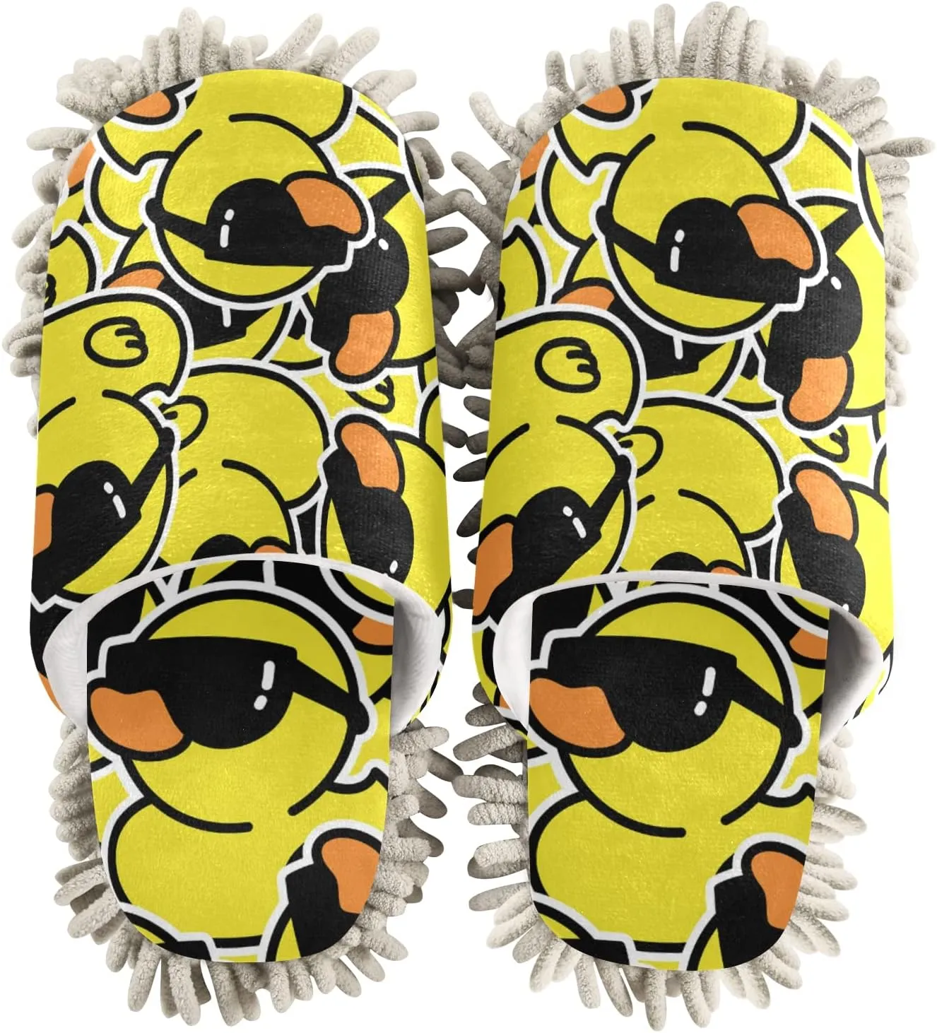 Poeticcity Mop Slippers Shoes, Unisex Cleaning House Slippers Spa Dusting Slippers M-L