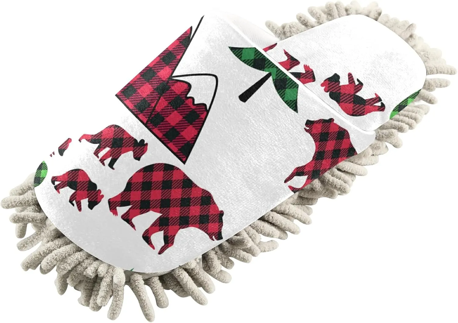 Poeticcity Mop Slippers Shoes, Unisex Cleaning House Slippers Spa Dusting Slippers M-L