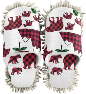 Poeticcity Mop Slippers Shoes, Unisex Cleaning House Slippers Spa Dusting Slippers M-L